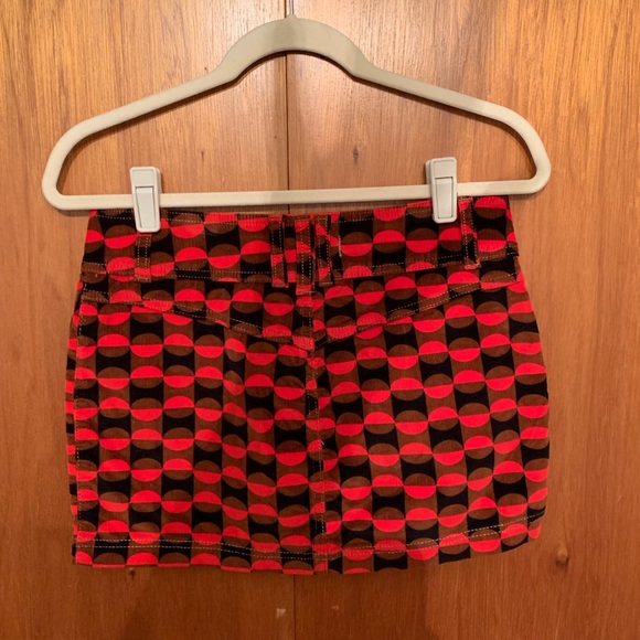 Free people 70s print mini skirt - Picture 3 of 5